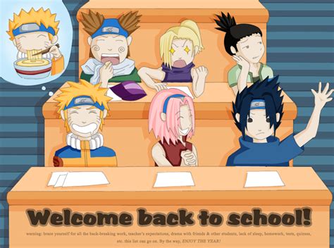 Naruto Back To School By Weeshabangxd On Deviantart