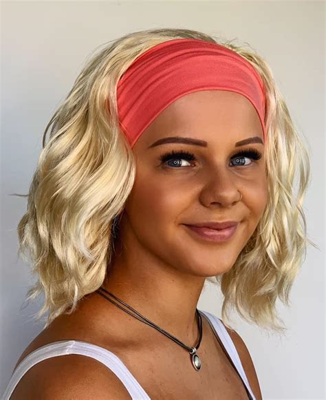 swedish blonde beach wave gym wig