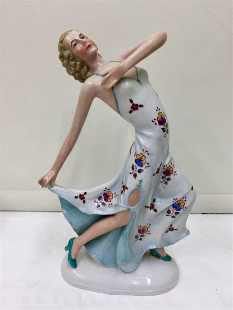 Aus vereinigte staaten von amerika. Antiques Atlas - Collectable Art Deco Figurine Lady Dancer