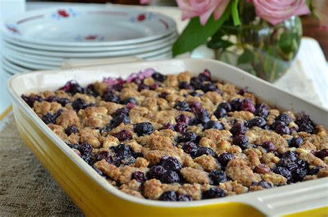 Baked Blueberry Oatmeal With Walnut Streusel Topping — Three Many Cooks