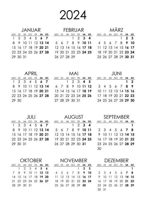 Jahreskalender 2024 Kalender Su Vrogue Co