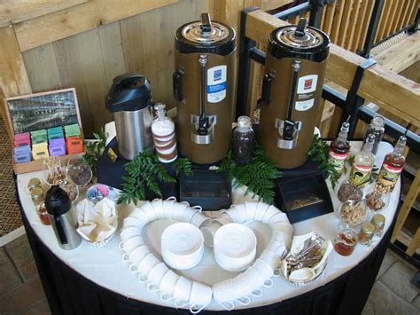 This is the style of place setting you will see used at fine dining restaurants, formal events, and black tie weddings. Coffee Station Set Up | Tyres2c