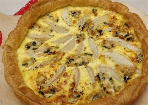 Recette Tarte fine aux poires et fourme dAmbert