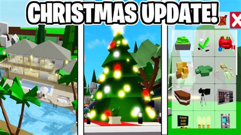 Everything In The New Roblox Brookhaven Rp Christmas Update Props New Estate Outfits Youtube