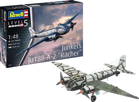 Revell Rv03855 Junkers Ju188 A 1″rächer Plastic Model Kit Unvarnished