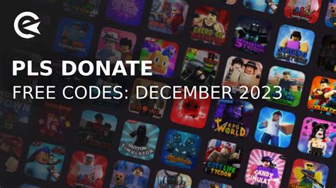 Pls Donate Codes December 2023 Free Tbux And Booth Earlygame