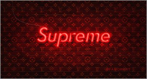 Red Louis Vuitton Supreme Wallpapers On Wallpaperdog