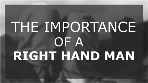 The Importance Of A Right Hand Man Gavin Duxbury