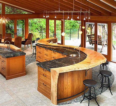A kitchen breakfast bar is one of the most flexible and useful pieces of furniture in your kitchen. Stylized Your Outdoor Bar with Outdoor Bar Ideas - MidCityEast