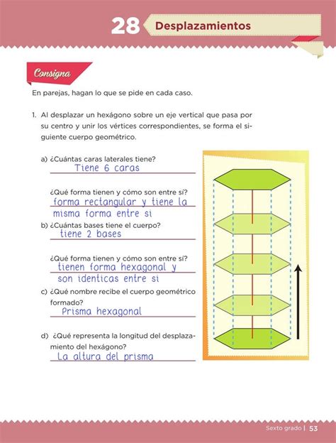 Como primer ejercicio revisa y resuelve la lección 11 del libro de texto de matemáticas de 6° (págs. Desplazamientos -Desafío 28- Desafíos Matemáticos Sexto Contestado | Tareas CicloEscolar