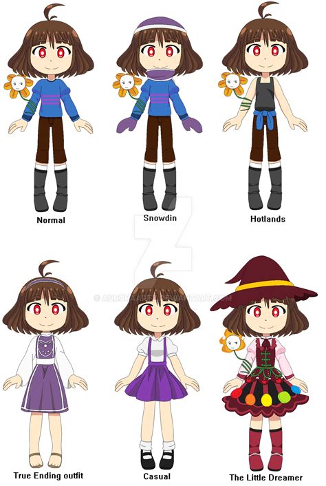 Undertale Frisks Outfit Bundle By Auroraartz On Deviantart