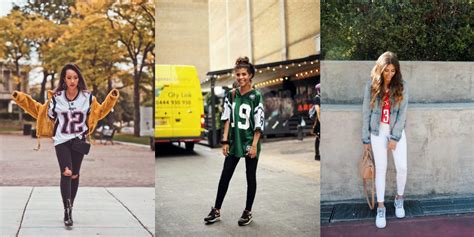 here s how to create outfits with a football jersey styl inc