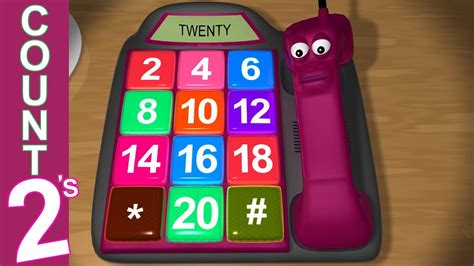 Counting By 2s Learning To Count By Two For Kids Youtube