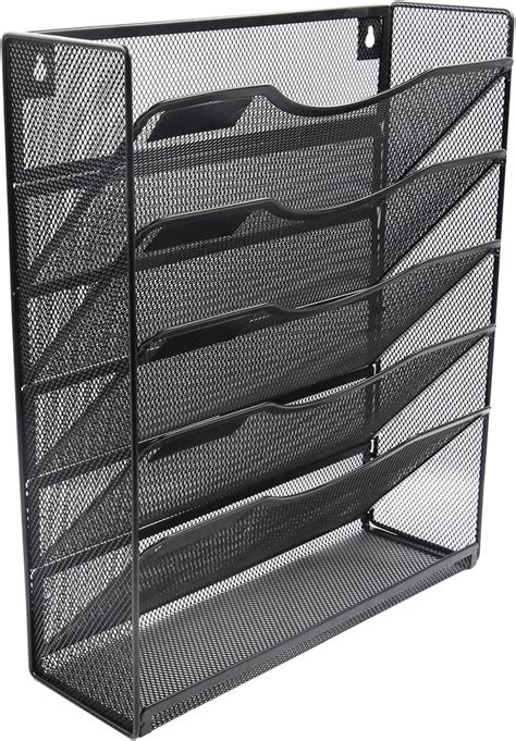Easypag Mesh Wall Mounted File Holder Organizer Literature Rack 5