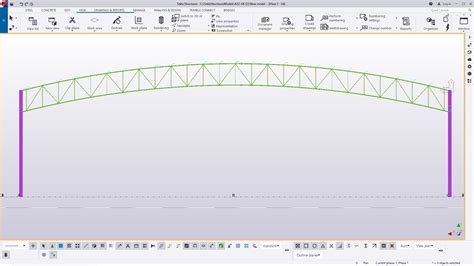 How To Create Curved Trusses In Tekla Structures Youtube