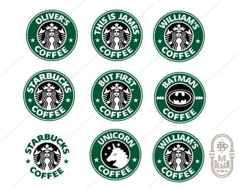 Starbucks Custom Svg Starbucks Logo Personalized Svg Etsy Cricut