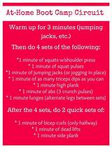 Photos of Boot Camp Exercise Routines