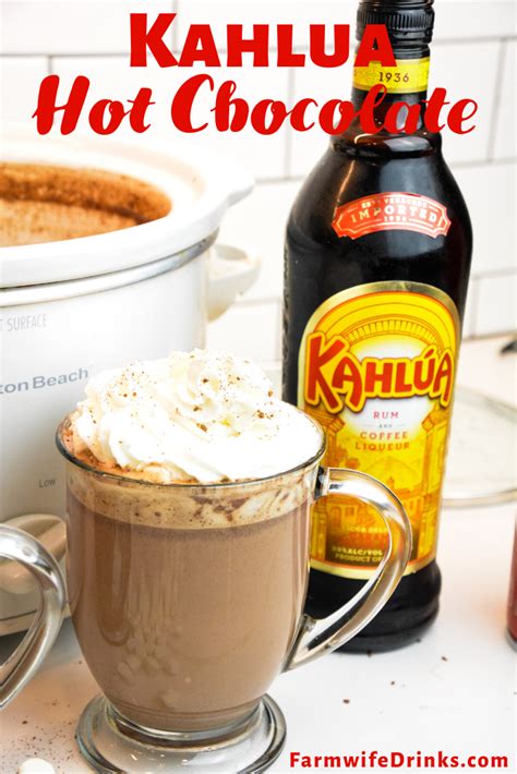 Coffee liqueur is an integral part of some classic cocktails, like the white and black russian. Kahlua Hot Chocolate is the sweet combination of hot ...
