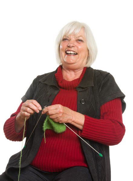 An Old Lady Knitting — Stock Photo © Photography33 8016390