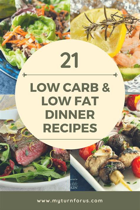 Pounding the chicken thin helps it cook quickly alongside the carrots and. 21 Low Fat Recipes and Low Carb Recipes - My Turn for Us
