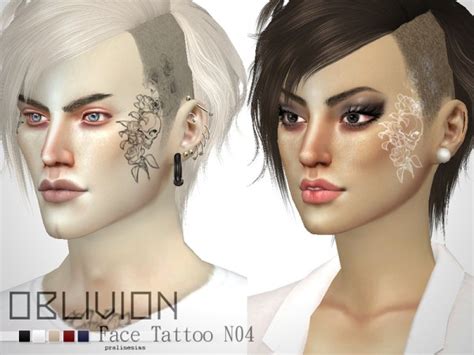 The Sims Resource Oblivion Face Tattoo N04 By
