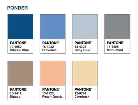 Pantone Color Palette 2020