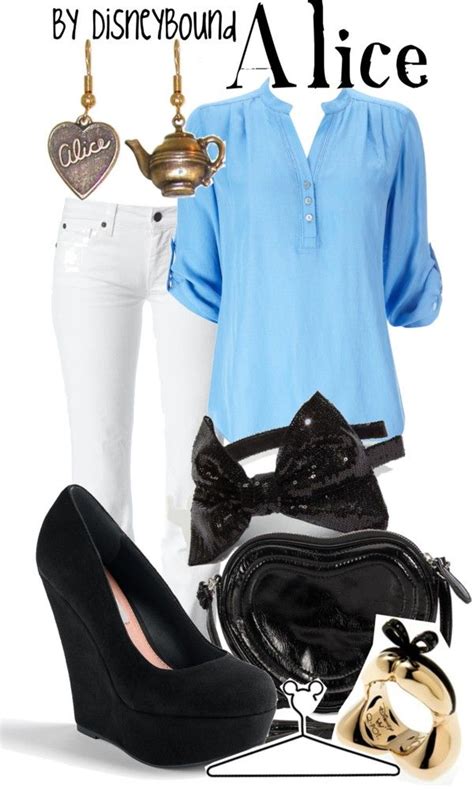 Alice By Lalakay Liked On Polyvore Disney Themed Outfits Disney