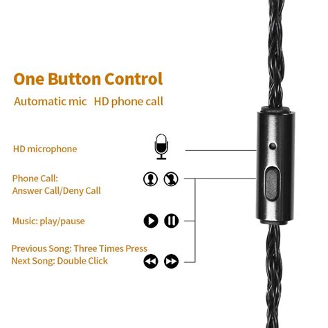 Jcally Jc16s 16 Núcleo Ofc Atualização Cabo Com Microfone Fones De Ouvido Alta Fidelidade Cabo