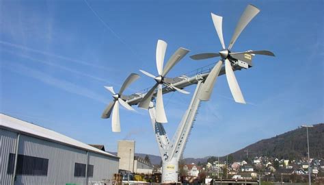 Windkraftwerke gewinnen ihre energie aus dem wind. Windturbine Für Zuhause