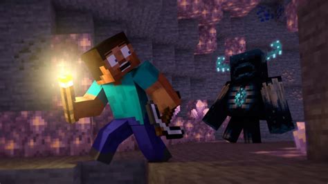 Minecraft Warden Minecraft Caves And Cliffs Part 2 New Mob Firstsportz