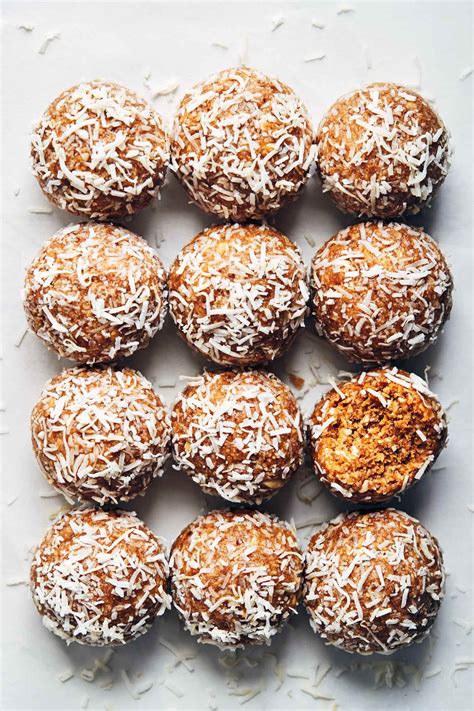 Peanut Butter Coconut Power Balls Evergreen Kitchen Recipe
