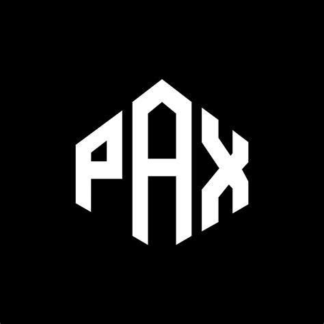 Diseño De Logotipo De Letra Pax Con Forma De Polígono Pax Polígono Y