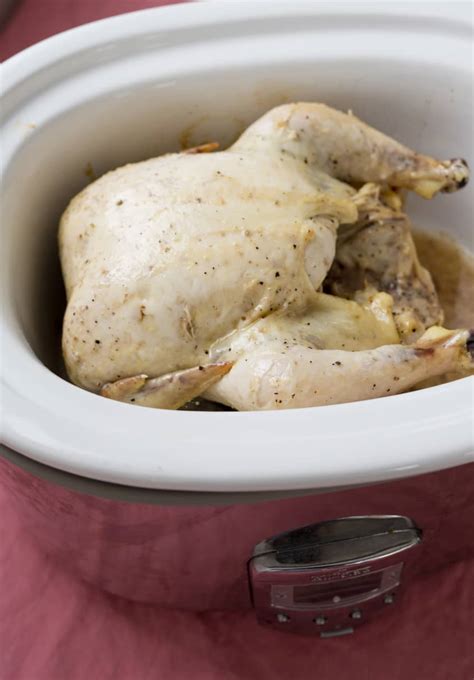 how to cook a whole chicken in the slow cooker the kitchn