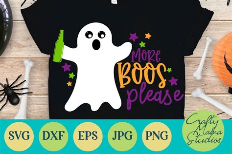 Halloween Svg, More Boos Please Svg, Ghost Adult Halloween By Crafty Mama Studios ...