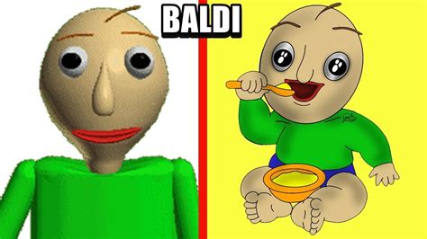 Baldis Basics All Characters Baby Version 2019 Youtube