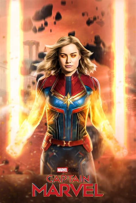 Free Download Captain Marvel Hd Posters Wallpapers Photos And Actress Brie X For