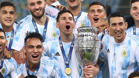 Argentina 1 0 Brazil Lionel Messi Wins Major International Trophy As Angel Di Maria Fires