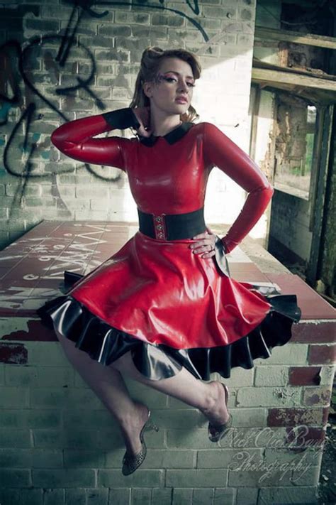 Latex Dress Long Sleeve Latex Dress Etsy