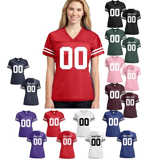 Customized Personalized Football Jersey Mesh Make Your Own Football