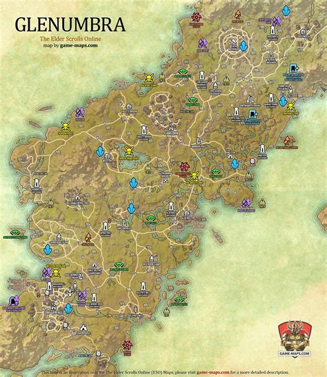 Glenumbra Map The Elder Scrolls Online Eso