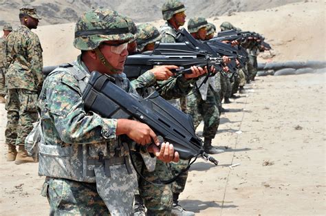Test Page Fn F2000 Bullpup Assault Rifles With Peruvian Marines
