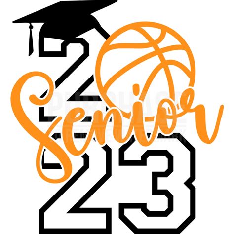 Senior 2023 Basketball Svg • Senior Class Of 2023 T Shirt Design Svg