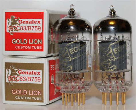 Matched Pair Genalex Gold Lion 12ax7 Ecc83 B759 Tubes Reverb