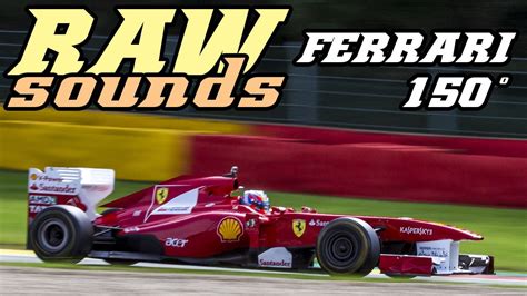 A month later at the season. RAW sounds - 2011 Ferrari F1 150° italia - YouTube