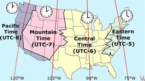 Different Time Zones In Usa What Are The Different Time Zones In The Us