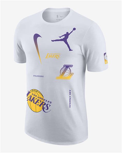 Los Angeles Lakers Courtside Statement Edition Mens Jordan Max90 Nba T Shirt Nike Sa