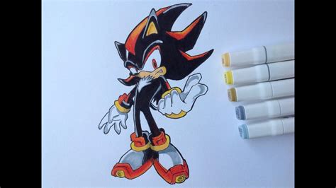 How To Draw Shadow The Hedgehog Sonic X Youtube