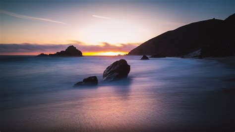 Wallpaper Pfeiffer Beach 5k 4k Wallpaper Big Sur California Usa