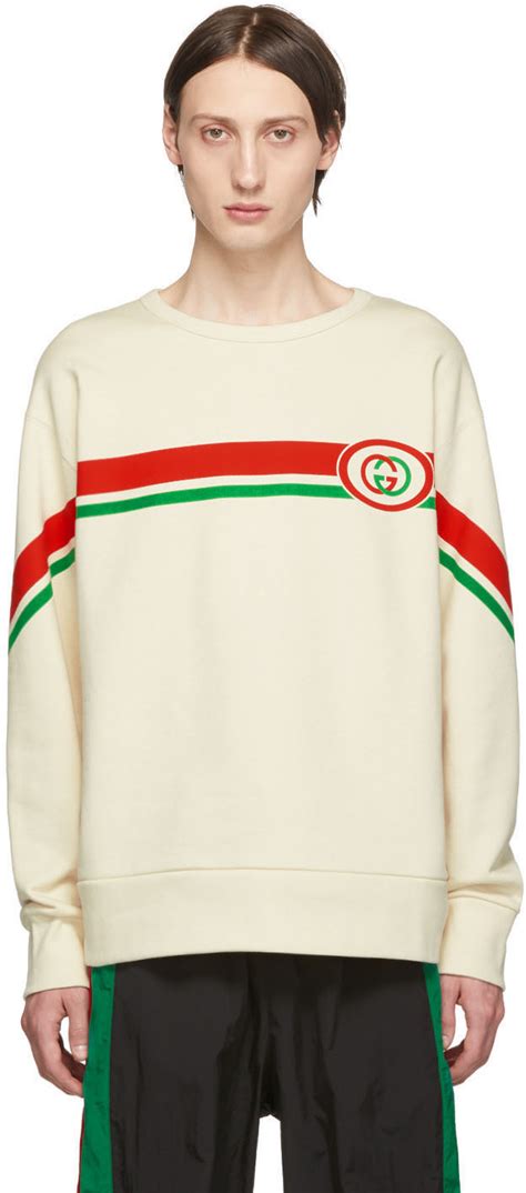 Gucci Off White Interlocking G Sweatshirt Ssense Canada