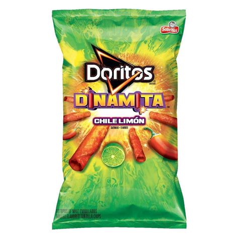 Sabritas Doritos Dinamita Chile Limon Rolled Flavored Tortilla Chips 9